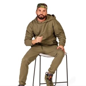 NWT STB unisex olive drab oversized heavy hoodie Size XS/S